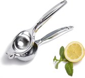 Bol.com Citruspers Lemon Squeezer gemaakt van roestvrij staal met een grote handpers en citruspers verkrijgbaar in zilver. Proos... aanbieding