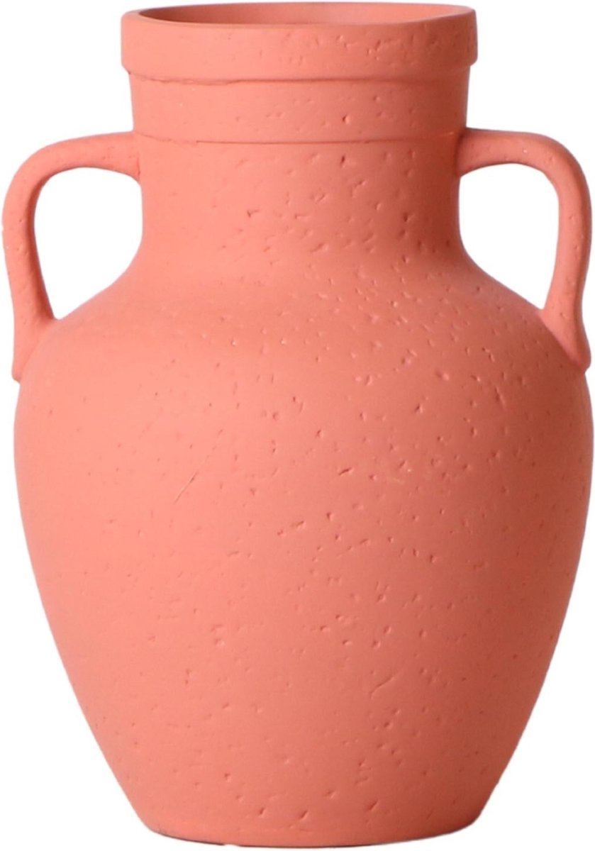 MaatShopXL Kolibri Home Pitcher Vaas Terracotta Kleurige Cementen Vaas Voor Droogbloemen