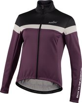 Nalini - Dames - Fietsjack winter - Winddicht Warm Wielrenjack - Paars - Zwart - ROADLADYJKT - M