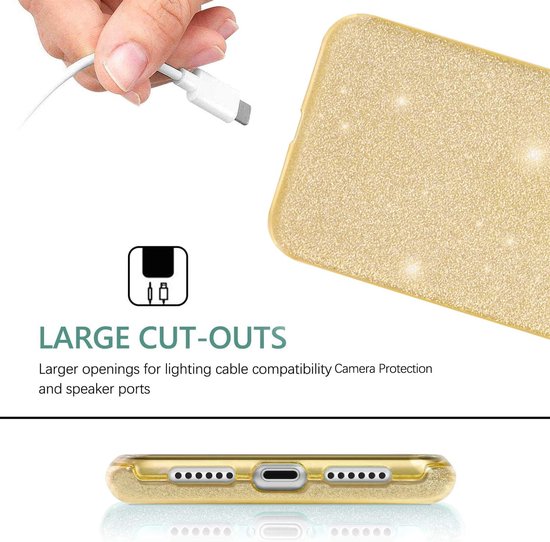 Casemania Coque pour Samsung Galaxy S24 Or - Glitter Back Cover