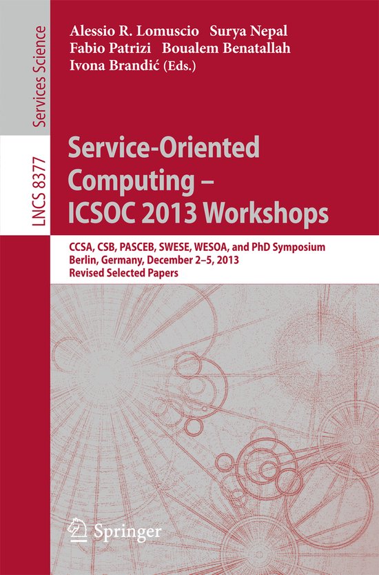 Service Oriented Computing ICSOC 2013 Workshops - cover