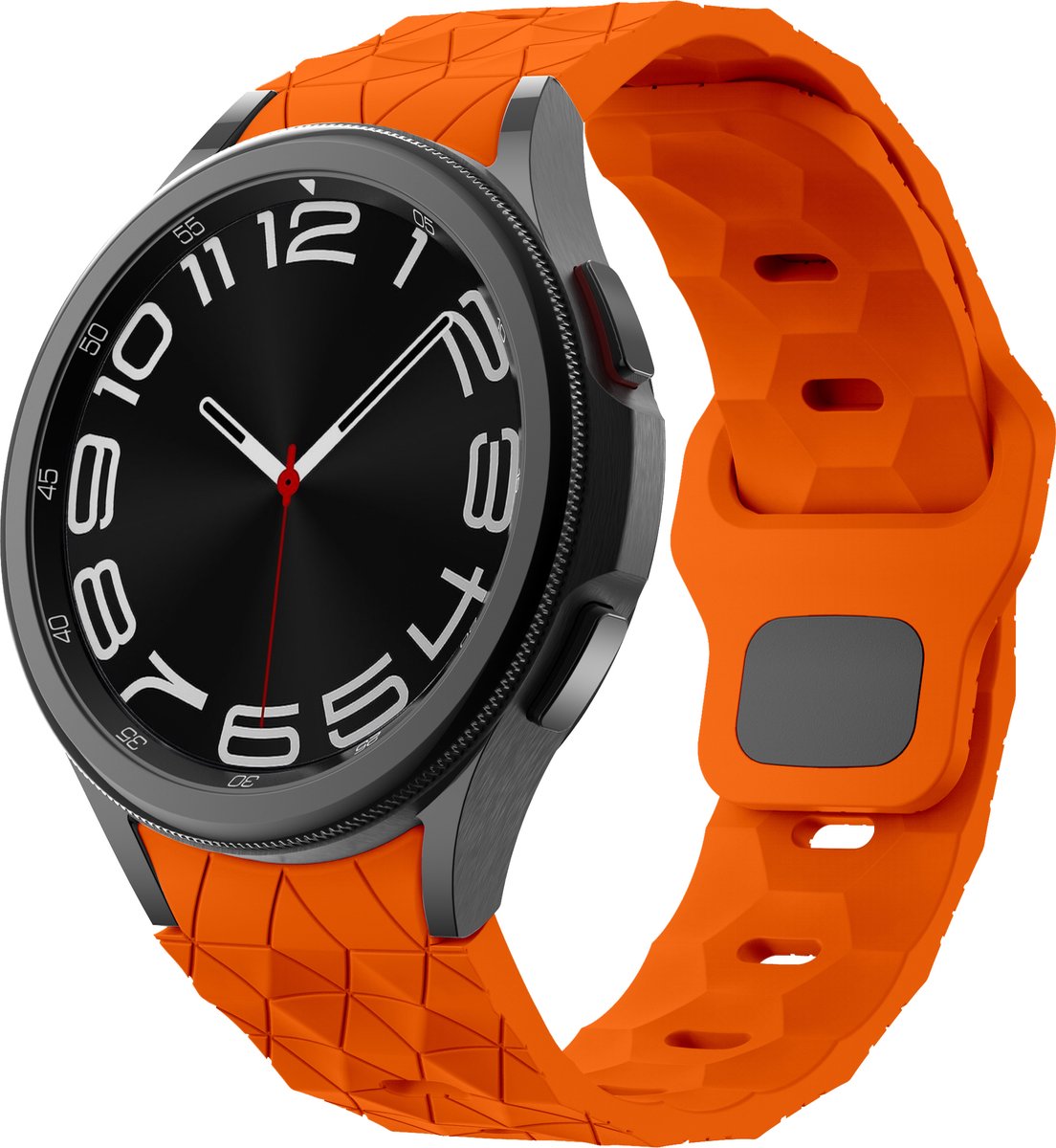 YONO Hexagon Bandje 20mm - Horlogebandje geschikt voor Samsung Galaxy Watch 6-5-4 (40-43-44-47mm Classic Pro) - Oranje