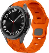 YONO Hexagon Bandje 20mm - Horlogebandje geschikt voor Samsung Galaxy Watch 6/5/4 (40/43/44/47mm Classic & Pro) - Oranje