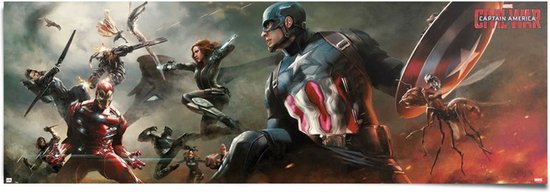 Poster Marvel - captain america civil war 53x158 cm