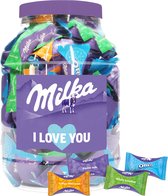Milka Moments chocolade mix "I Love You" - Alpenmelkchocolade, toffee, hazelnoot en Oreo - 1000g