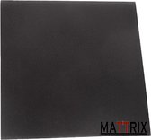 Mattrix sportmat, 100 x 100 x 2 cm, zwart, fitnessmat, Anti-bacterieel en tot 1050kg te belasten