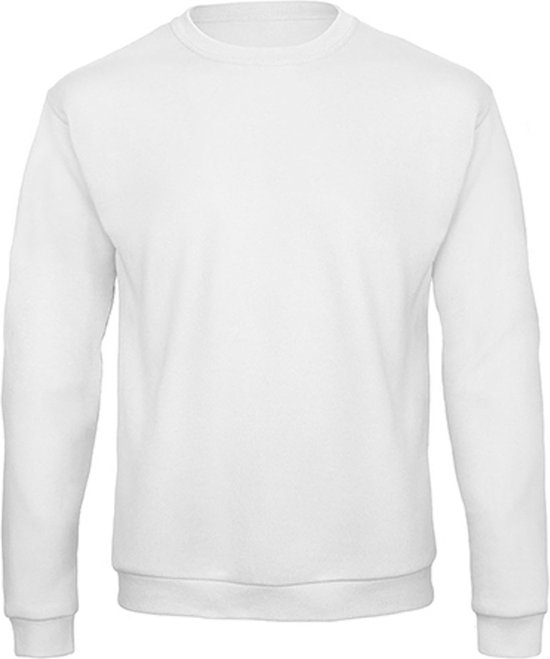 Sweater 'ID.202' met ronde hals B&C Collectie maat M Wit