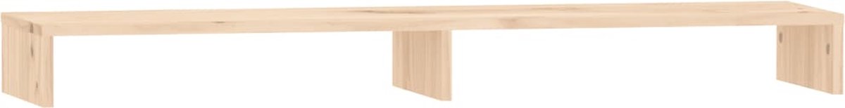vidaXL - Monitorstandaard - 100x27x10 - cm - massief - grenenhout