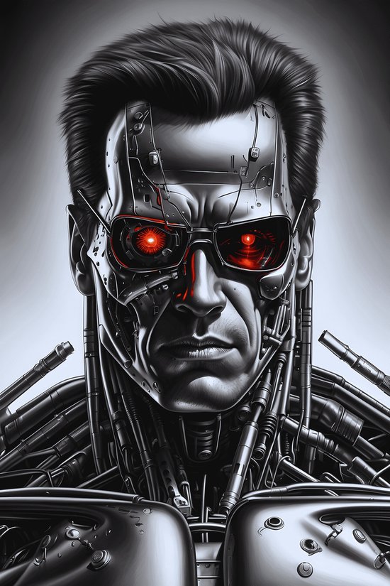Terminator | Arnold Schwarzenegger | Arnold | Filmposter | 61x91cm | Abstracte Poster | Wanddecoratie | Moderne Kunst | Muurposter | MT | Geschikt om in te lijsten
