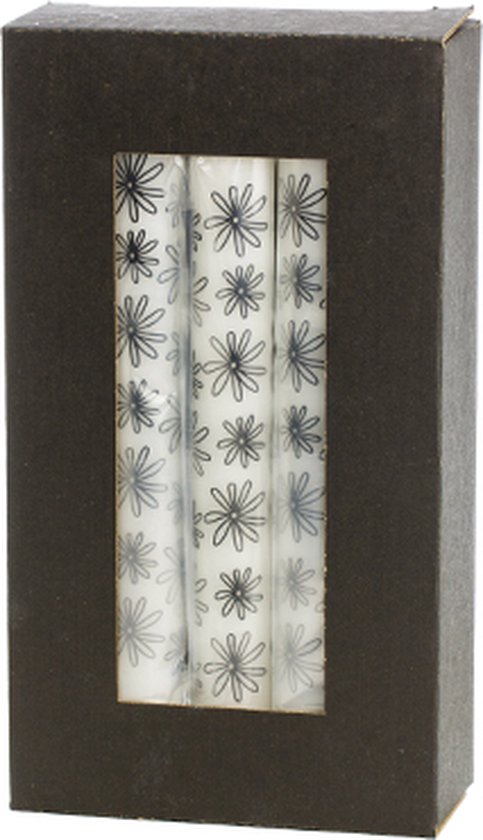 Rustik Lys - dinerkaars - stearine kaars - by Kimmi - 10 kaarsen - daisy - Ø2,2x19 cm