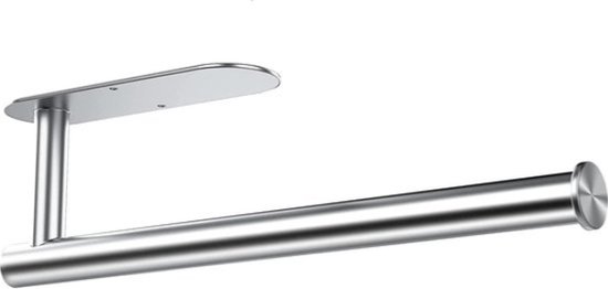 Markcco Papieren Handdoekhouder Voor Onderkast - Roestvrij Staal, Zelfklevend Of Schroeven, Voor Keuken Of Badkamer