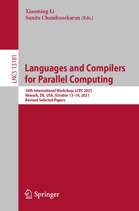 Lecture Notes in Computer Science13181- Languages and Compil ... - cover