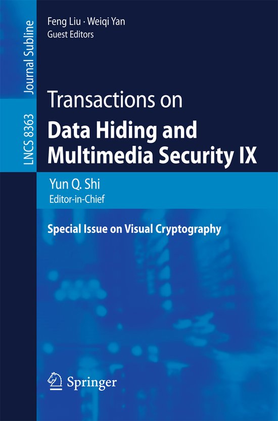 Transactions on Data Hiding and Multimedia Security IX - cover