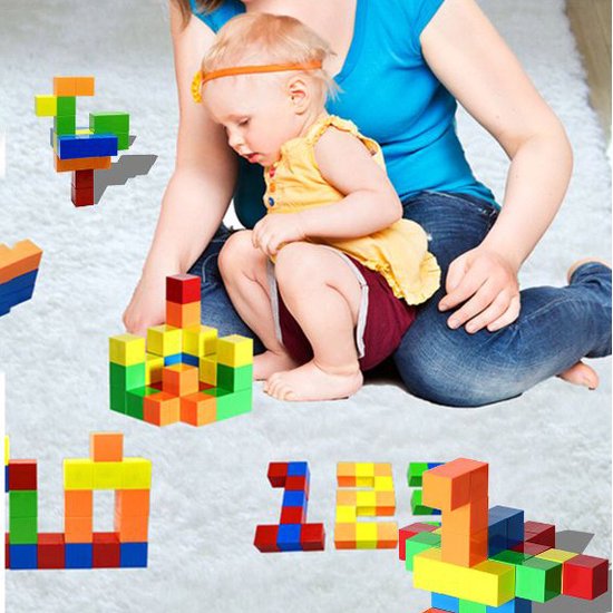 Magnetische bouwstenen, 49-delige STEM magnetische bouwblokken
