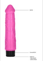 8 Inch Thick Realistic Dildo Vibe - Pink