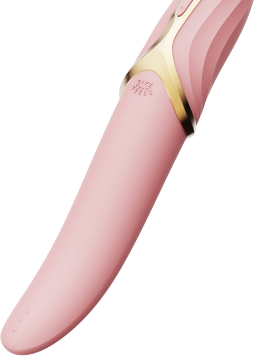 Goedkoopste Zalo - Eve - Lik Vibrator met Verwarmingsfunctie - Kersenbloesem Roze