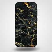 Smartphonica Telefoonhoesje voor Samsung Galaxy S9 Plus met marmer opdruk - TPU backcover case marble design - Goud Zwart / Back Cover geschikt voor Samsung Galaxy S9 Plus