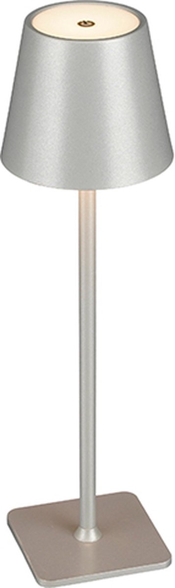 Mica Decorations Tafellamp – Multicolor Led – 38 x 10,5 cm – Zilver