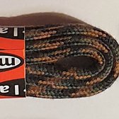 Marla dikke ronde schoenveter - 90 cm Zwart Bruin Groen Dessin - Nederlandse top kwaliteit bergschoen wandelschoen hike veters - 1 paar - 4 tot 5mm dik