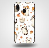 Smartphonica Telefoonhoesje voor Samsung Galaxy A20E met katten opdruk - TPU backcover case katten design / Back Cover geschikt voor Samsung Galaxy A20e