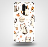 Smartphonica Telefoonhoesje voor OPPO A5 2020 met katten opdruk - TPU backcover case katten design / Back Cover geschikt voor OPPO A5 (2020)