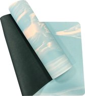 Tapis de Yoga Tapis de sport - Tapis de fitness - Antidérapant Durable Avec - Cours de Yoga - bleu - 5 mm