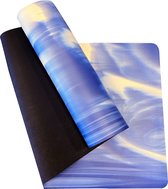 Yoga Mat Sportmat - Natuurlijk rubber - Fitnessmat - Antislip -Pro grip - extra breed - Yoga lessen - marine - 5mm