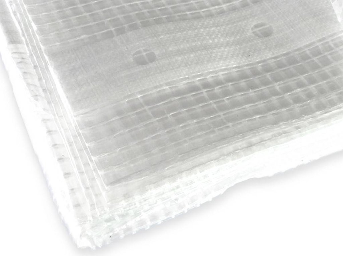Dekzeilenstore.nl Boat Tarp 6x12 meter Wit Transparant