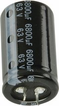 Elektrolytische condensator 6800 µF 63 V 20 % (Ø x h) 30 mm x 50 mm 1 stuk
