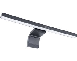 LED Monitor lamp - Bureaulamp met klem - Dimbaar - USB - ZWART - Aangepast kleurlicht CCT - 3000K-4000K-6000K