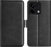 Xiaomi Redmi Note 13 Pro 5G Hoesje - MobyDefend Luxe Wallet Book Case (Sluiting Zijkant) - Zwart - GSM Hoesje - Telefoonhoesje Geschikt Voor Xiaomi Redmi Note 13 Pro 5G