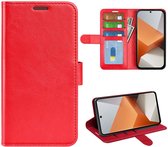 Xiaomi Redmi Note 13 Pro Plus Hoesje - MobyDefend Wallet Book Case (Sluiting Achterkant) - Rood - GSM Hoesje - Telefoonhoesje Geschikt Voor -