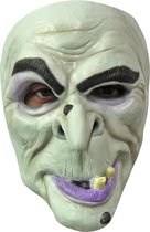 Partychimp Fairytale Witch Heks Gezichts Masker Halloween Masker voor bij Halloween Kostuum Volwassenen - Latex - One-size