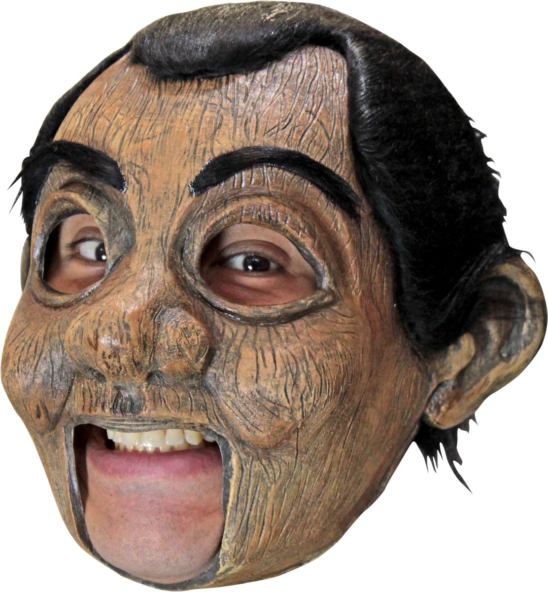 Ghoulish Hoofdmasker Jimmy Puppet Unisex Latex Beige One-size