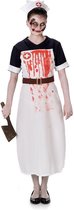 Costumes d'Halloween - Dames - Infirmière Zombie - Noir - Blanc - Taille L
