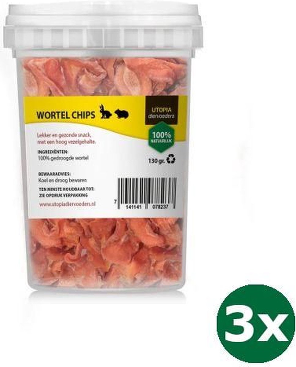 3x130 gr Utopia wortelchips