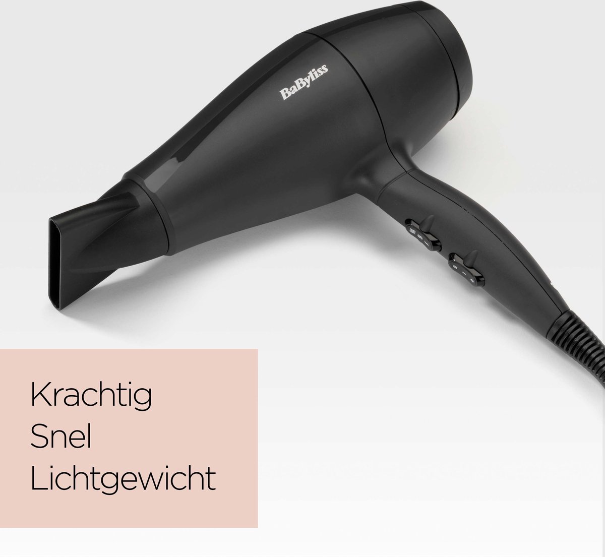 BaByliss Power Dry Light 2000 Föhn 5910E Lichtgewicht - afbeelding 2