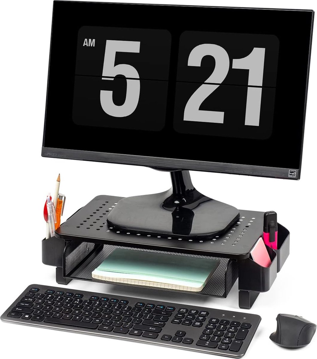 Monitorstandaard verhoger, metalen computerstandaard - Dual Monitor Stand Riser