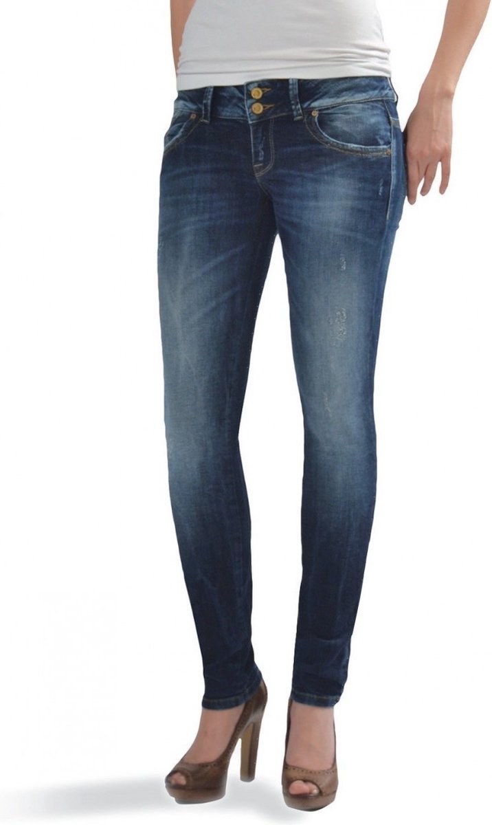 LTB Dames Jeans Broeken Molly slim Fit Blauw 33W / 30L Volwassenen