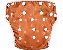 BonBini’s® Wasbare Zwemluier Baby – Herbruikbare Zwemluier / Zwembroekje Baby – Anti Lek – Autumn Herfstdesign