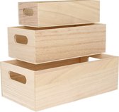 Artemio 3 houten doosjes