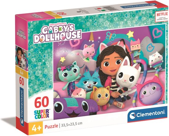 Clementoni - Puzzel - 60 Stukjes - Gabby's Dollhouse - Kinderpuzzel ...