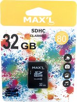 Max’L SDHC kaart 32GB – Classe 10