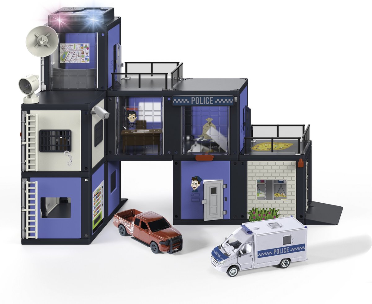 Siku Sikuworld Police Station Playset – 90-Piece Metal/Plastic Building With Vehicles, For Ages 3+ - View #8