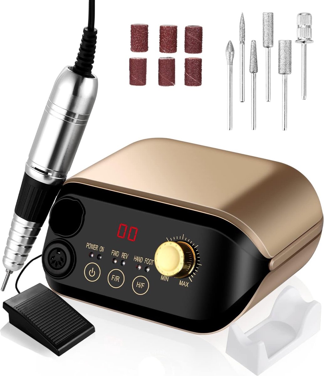 Goedkoopste Elektrische Nagelvijl - Nagelfrees - Electric Nail File - Manicureset - Manicure - Pedicure - Nagelvijl - Nagelboor - Kerstcadeau - Sinterklaas - Sinterklaas Cadeau - Cadeau Voor Vrouw - Cadeau Voor Man - Cadeau