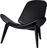 Shelly Chair - Zwart hout - Leder