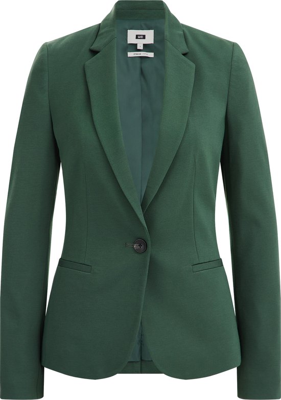 WE Fashion Dames getailleerde jersey stretch blazer