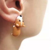 Hiden | Oorbellen - Vrouwen - Kinderen - Sieraden - Fashion - Earrings - Subtiele oorbellen | Bijtende Hond