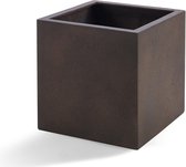 Pot Grigio Cube Rusty Iron - D40 x H40