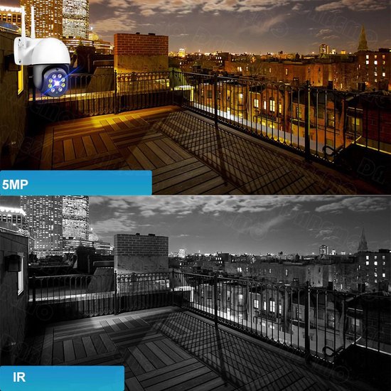 WIFI PTZ IP-camera 3.0MP met bediening via APP en kan werken met spraakgestuurde apps. T-2026 van Technetix — afbeelding 2